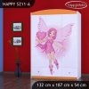 Skříň Happy SZ11 - víla se srdcem (Barva bílá)