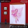 Skříň Happy SZ11 - víla se srdcem (Barva bílá)