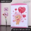 Skříň Happy SZ11 - medvídek s balónky (Barva bílá)