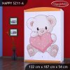 Skříň Happy SZ11 - medvídek se srdcem (Barva bílá)