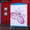 Skříň Happy SZ11 - motýlek (Barva bílá)