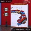 Skříň Happy SZ11 - vláček (Barva bílá)