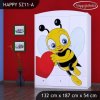 Skříň Happy SZ11 - včelka se srdcem (Barva bílá)