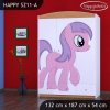 Skříň Happy SZ11 - růžový pony (Barva bílá)