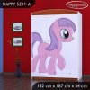 Skříň Happy SZ11 - růžový pony (Barva bílá)