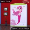 Skříň Happy SZ11 - mořská víla (Barva bílá)