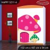 Skříň Happy SZ11 - růžový hříbek (Barva bílá)