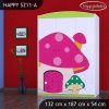 Skříň Happy SZ11 - růžový hříbek (Barva bílá)