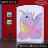 Skříň Happy SZ11 - růžový dráček (Barva bílá)