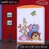 Skříň Happy SZ11 - safari (Barva bílá)