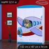 Skříň Happy SZ11 - letadlo (Barva bílá)