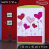 Skříň Happy SZ11 - srdíčka (Barva bílá)