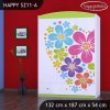 Skříň Happy SZ11 - srdce z květů (Barva bílá)