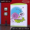 Skříň Happy SZ11 - slimák (Barva bílá)