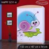 Skříň Happy SZ11 - slimák (Barva bílá)