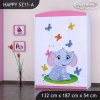 Skříň Happy SZ11 - sloník (Barva bílá)