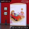 Skříň Happy SZ11 - zpívající auto (Barva bílá)