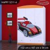 Skříň Happy SZ11 - super bolid (Barva bílá)