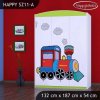 Skříň Happy SZ11 - super lokomotiva (Barva bílá)
