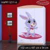 Skříň Happy SZ11 - super zajíček (Barva bílá)