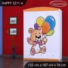 Skříň Happy SZ11 - šťastný medvídek (Barva bílá)