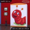 Skříň Happy SZ11 - veselá housenka (Barva bílá)