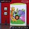Skříň Happy SZ11 - veselý zvěřinec (Barva bílá)