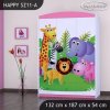 Skříň Happy SZ11 - veselý zvěřinec (Barva bílá)