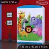 Skříň Happy SZ11 - veselý zvěřinec (Barva bílá)