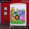 Skříň Happy SZ11 - veselý zvěřinec (Barva bílá)