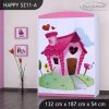 Skříň Happy SZ11 - začarovaný domeček (Barva bílá)