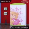 Skříň Happy SZ11 - zamilovaný medvídek (Barva bílá)