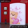 Skříň Happy SZ11 - zamilovaný medvídek (Barva bílá)