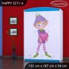 Skříň Happy SZ11 - zamilovaný skřítek (Barva bílá)
