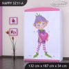 Skříň Happy SZ11 - zamilovaný skřítek (Barva bílá)