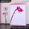 Skříň Happy SZ11 - žirafa (Barva bílá)