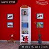 Regál Happy RW01 - auto s vlajkou (Barva bílá)