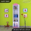 Regál Happy RW01 - princ a princezna (Barva bílá)