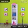 Regál Happy RW01 - princezna se zámkem (Barva bílá)