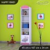 Regál Happy RW01 - medvídek v autě (Barva bílá)