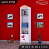 Regál Happy RW01 - včelka se srdcem (Barva bílá)