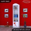 Regál Happy RW01 - včelka se srdcem (Barva bílá)