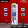 Regál Happy RW01 - včelka se srdcem (Barva bílá)