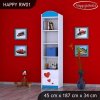 Regál Happy RW01 - včelka se srdcem (Barva bílá)