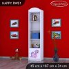 Regál Happy RW01 - růžový pony (Barva bílá)