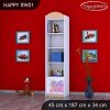 Regál Happy RW01 - růžový dráček (Barva bílá)
