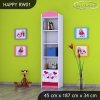 Regál Happy RW01 - srdíčka (Barva bílá)