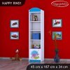 Regál Happy RW01 - slimák (Barva bílá)