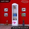Regál Happy RW01 - padající srdce (Barva bílá)