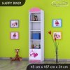 Regál Happy RW01 - padající srdce (Barva bílá)